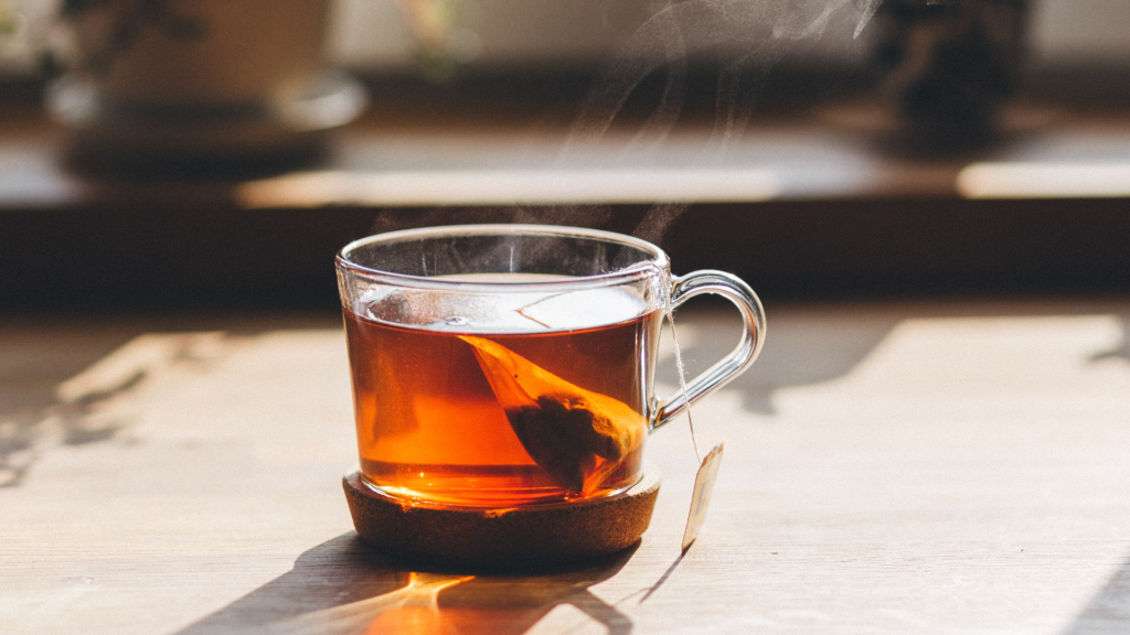 Shroom tea on a table