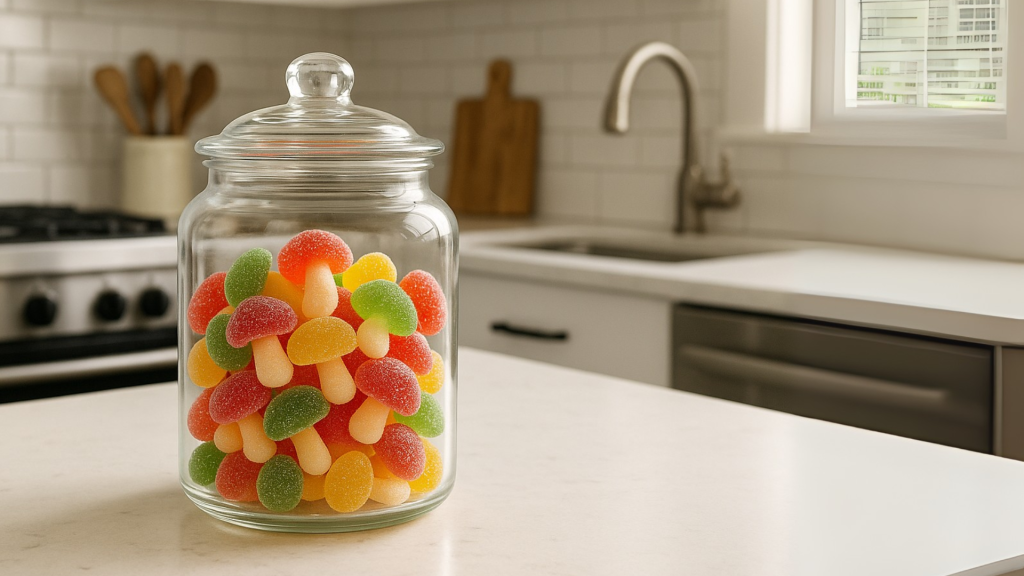 Gummies in a jar