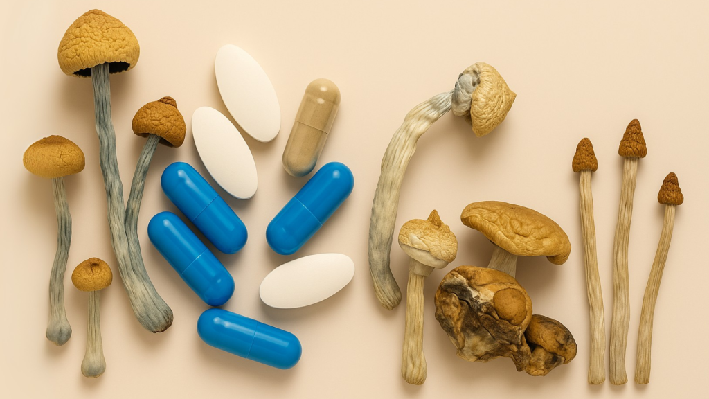 Psilocybin Mushrooms on cover photo