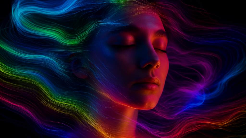 Shroom Highs Explained cover photo with a lady in ecstasy