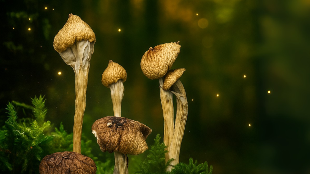 What Kind of Mushrooms Are Magic A Guide to Psilocybin Species cover photo with magic mushrooms
