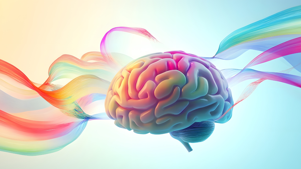 brain with colours