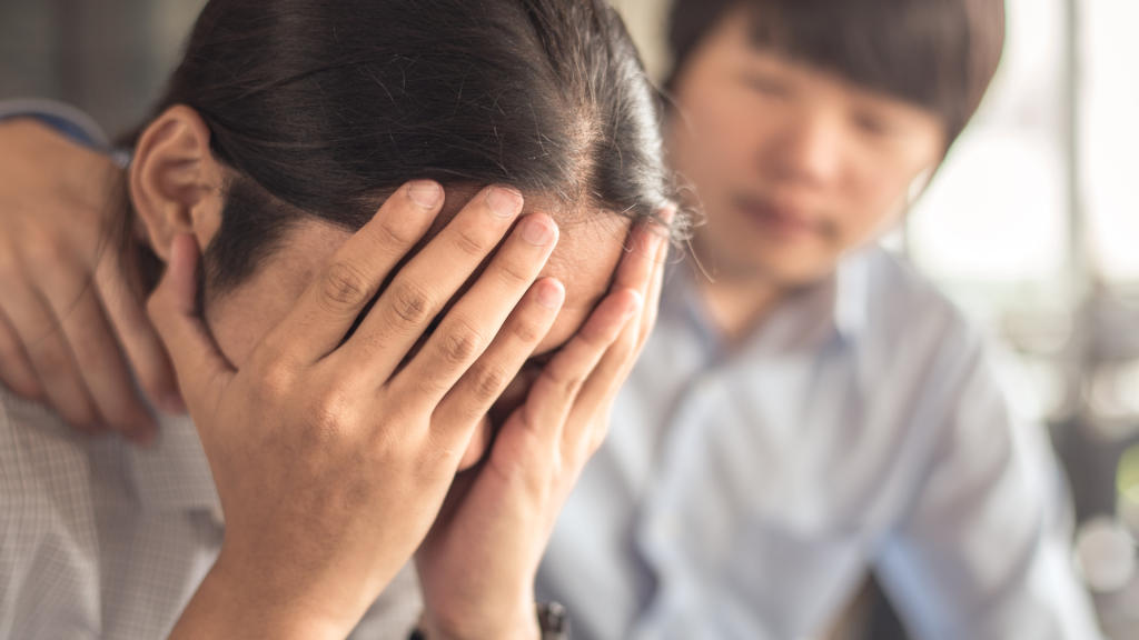 Friend helping a friend