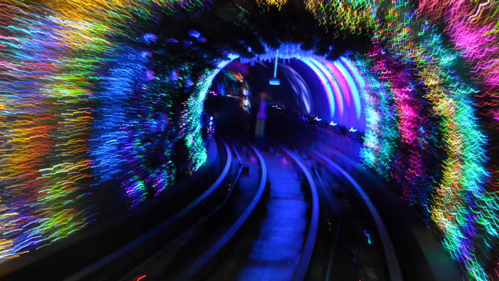 colorful tunnel